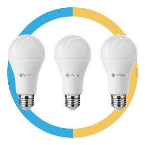 3 focos LED Wi-Fi de luz fría, neutra o cálida de 15 W