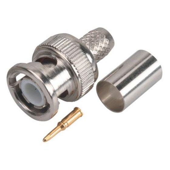 Conector macho tipo BNC de apretar para RG6 Steren Tien