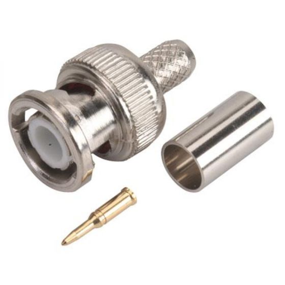 Conector Macho Tipo Bnc De Apretar Para Cable Rg59 Ste