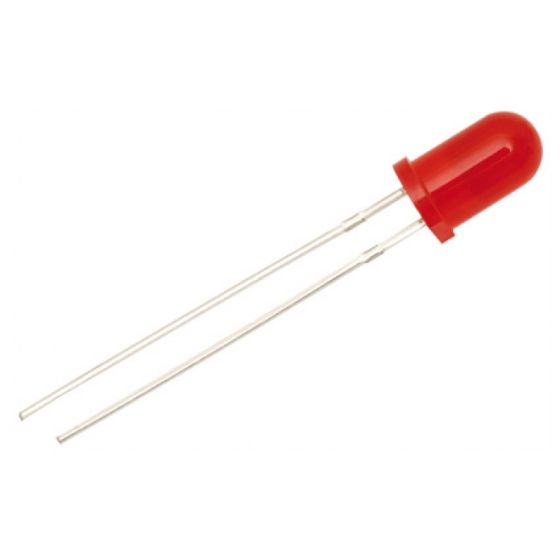 led de 5 mm color rojo con parpadeo intermitente