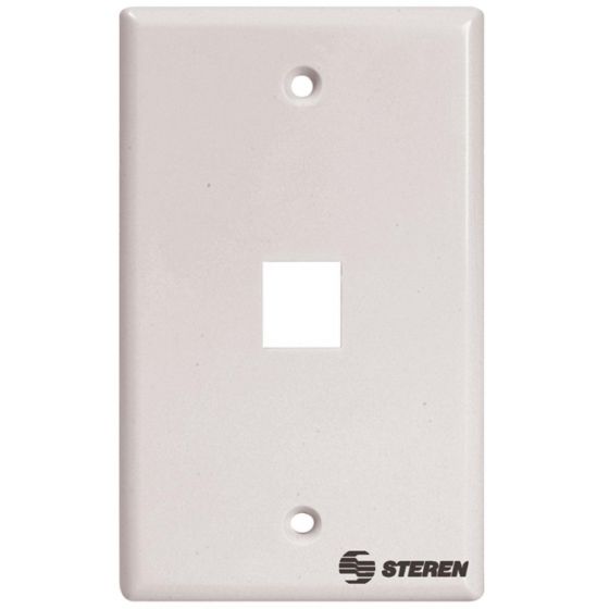Placa Para Registro De 1 Cavidad Para Jack Rj45 Cat 5e