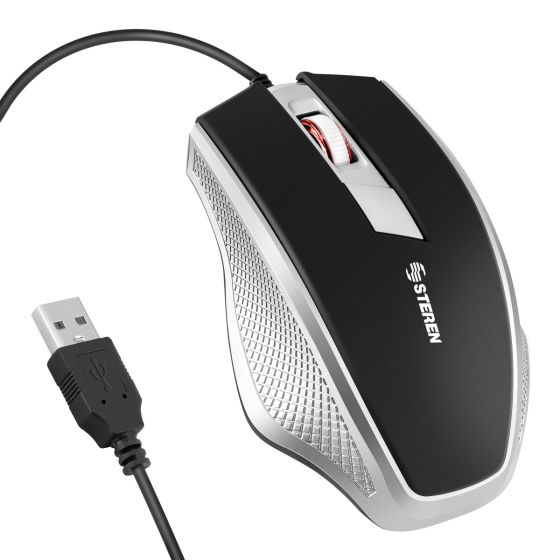 Mouse Usb 800 Dpi Ergonomico Steren Tienda En Linea