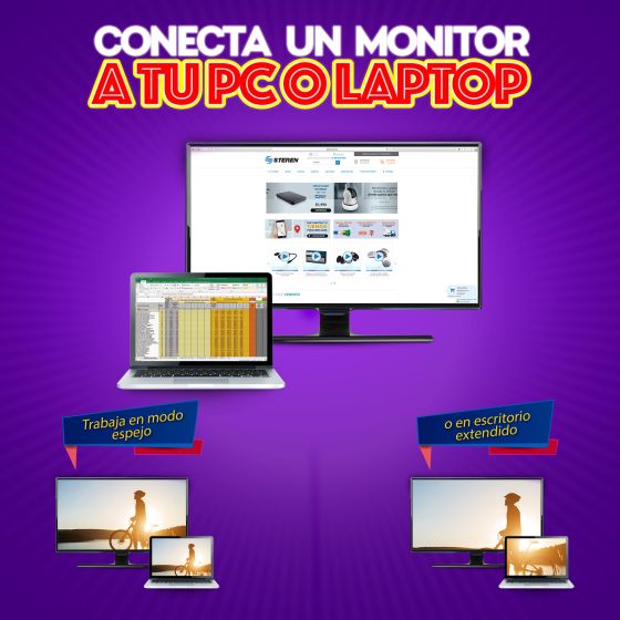 Adaptador DisplayPort a HDMI Steren 