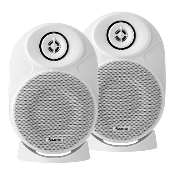 Juego de 2 bocinas de 2 vías 450 W PMPO c/u Steren Tien