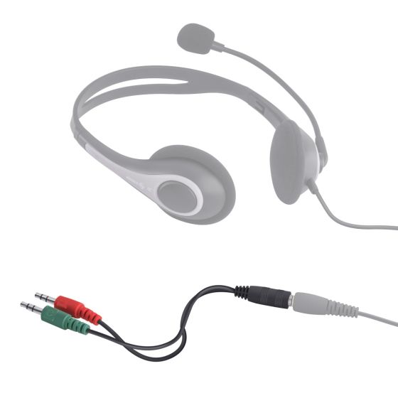 Cable de 2 plug 3.5mm estéreo a jack 3.5mm TRRS