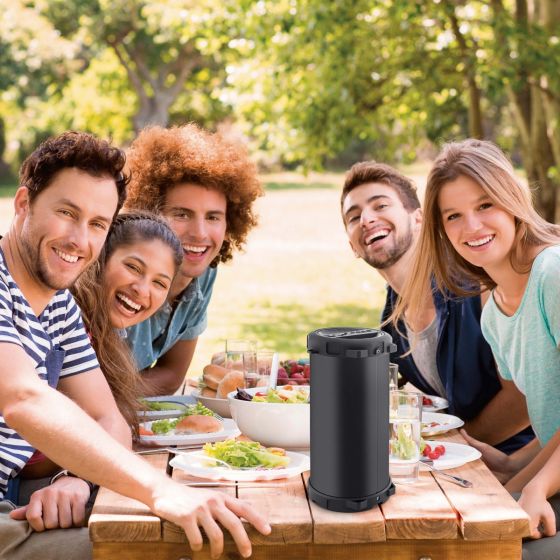 Bocina Bluetooth* mini Bazooka con reproductor USB/SD S