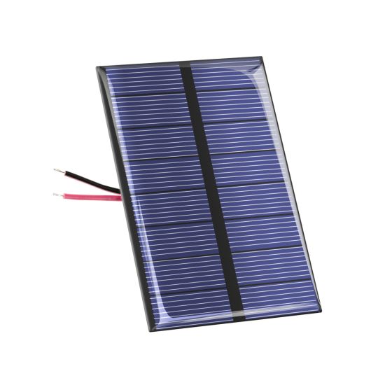 3W-White Panel solar con cable Placa de batería de tablero laminado portátil 170x130mm 3W 5V Cargador de módulo de panel de celda solar para luces publicitarias 
