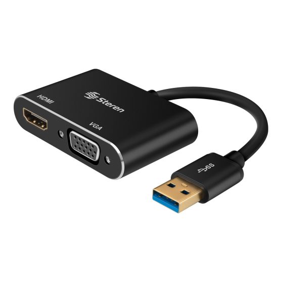 Adaptador USB 3.0 a HDMI VGA Steren Tienda en Línea