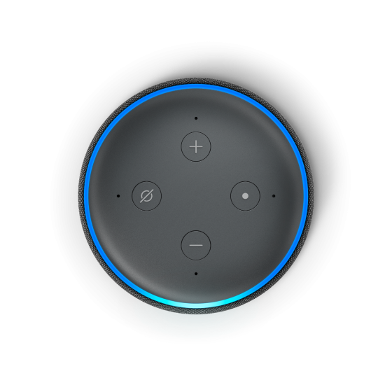 Bocina Inteligente ECHO DOT con Alexa*, negra Steren Ti