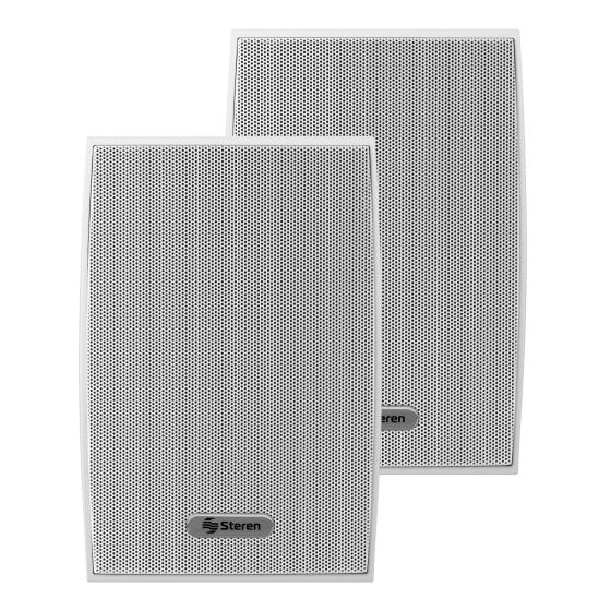 Juego de 2 bocinas de 2 vías 300 W PMPO c/u, para exter