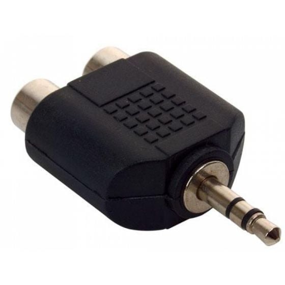 Adaptador de plug 3,5 mm a 2 jacks RCA, estéreo Steren