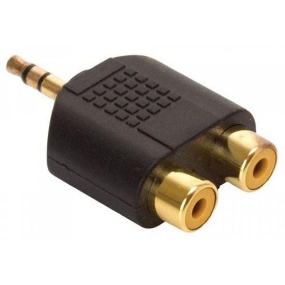 Adaptador de plug 6,3 mm a 2 jacks RCA, estéreo Steren