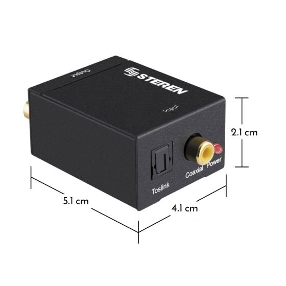 Convertidor de audio digital óptico / coaxial a análogo RCA
