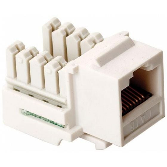 Jack RJ45 de 8 contactos a 90° CAT 6, tipo Keystone, bl