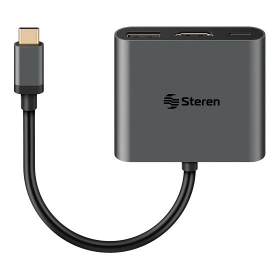 Adaptador USB C a HDMI / USB 3.0 / USB C Steren Tienda