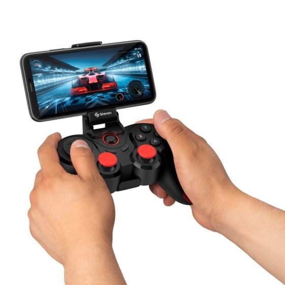 Control Inalámbrico para videojuegos compatible con celulares smartphones  android y PC Windows soporte para celular incluido : :  Videojuegos