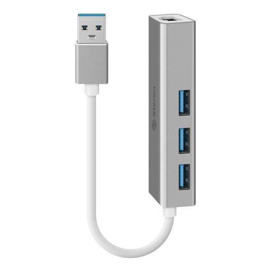 Adaptador USB 3.0 a Gigabit Ethernet (RJ45), con HUB St