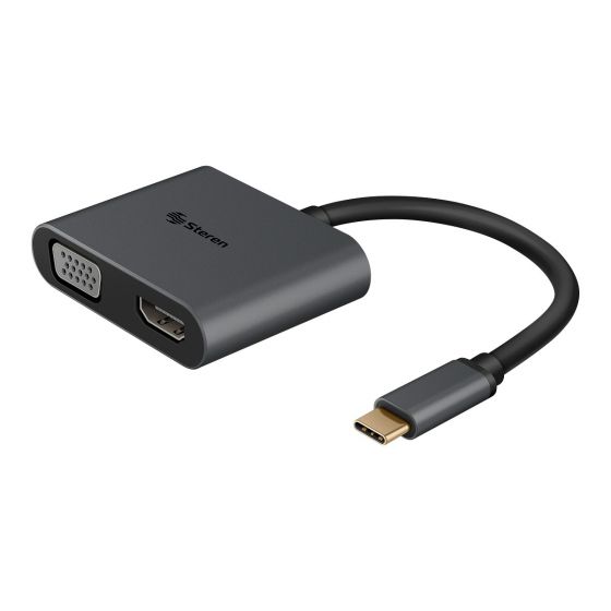 Adaptador USB C a HDMI, adaptador multipuerto digital USB-C AV, convertidor  tipo C 4K salida de video HDMI USB 3.0 USB C PD concentrador de carga