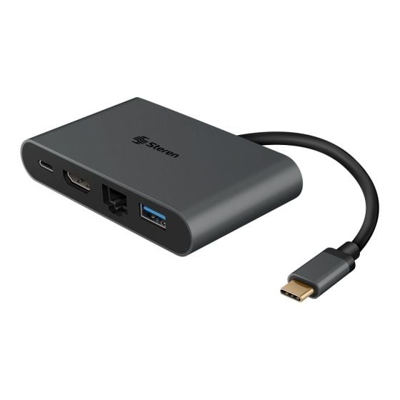 Cable largo USB C, adaptador multipuerto USB C a HDMI, HDMI 4K, entrega de  energía de 100 W, 2 puertos USB A 3.0, 1 USB C Hub 3.0, dongle USB C para