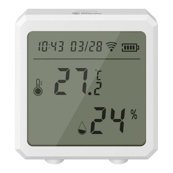 Sensor Wi-Fi* de temperatura y humedad con pantalla dig