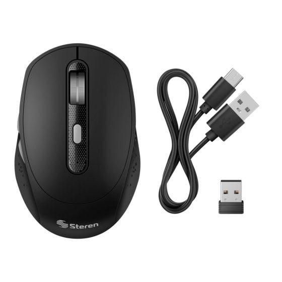 Mouse Bluetooth*/ RF, multidispositivo con batería reca