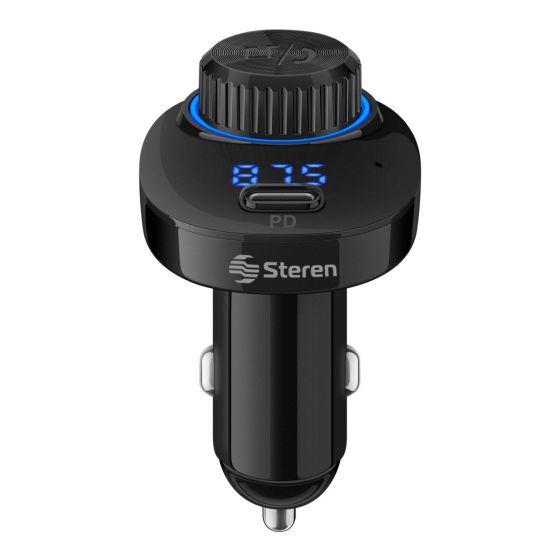 Manos libres Bluetooth y transmisor FM con cargador QC