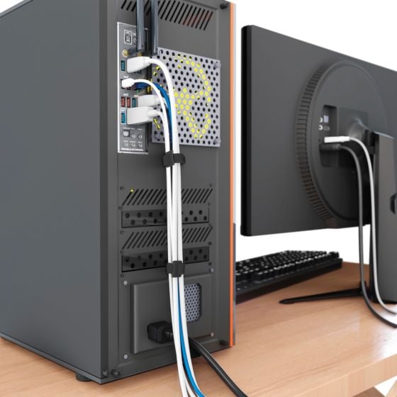Organiza tus cables fácilmente con el kit organizador d