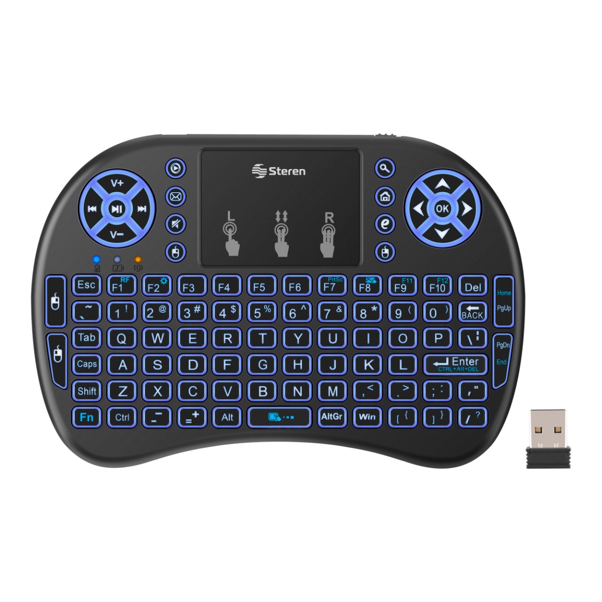 Teclado inalámbrico con touch pad